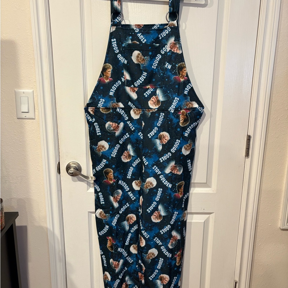 Blue Golden Girls Lounge Overalls